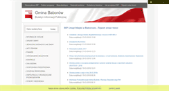 Desktop Screenshot of bip.baborow.pl