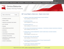 Tablet Screenshot of bip.baborow.pl
